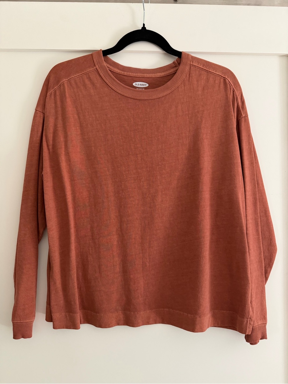 Old Navy Rust Crewneck Long Sleeve Top